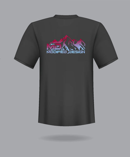 Black/Red Mountain Tee